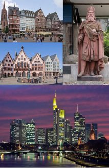 Eine Collage der Frankfurter Skyline und verschiedener Sehenswürdigkeiten, die der Autor selbst nicht alle kennt.