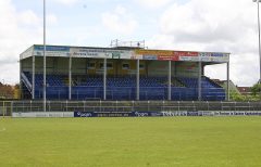 Die Tribüne des Emdena Stadions